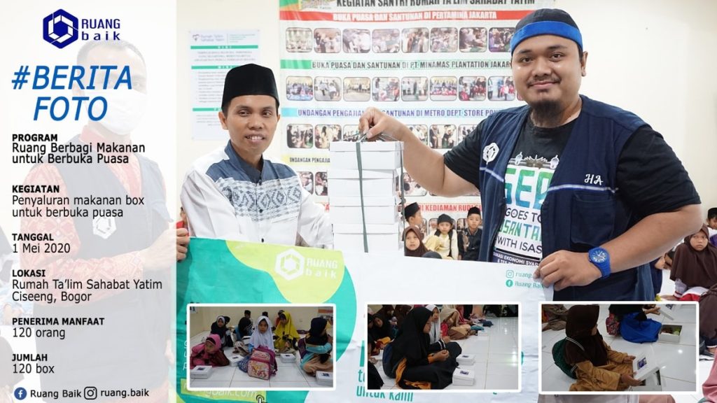 Paket Nasi Untuk berbuka 120 Sahabat Yatim