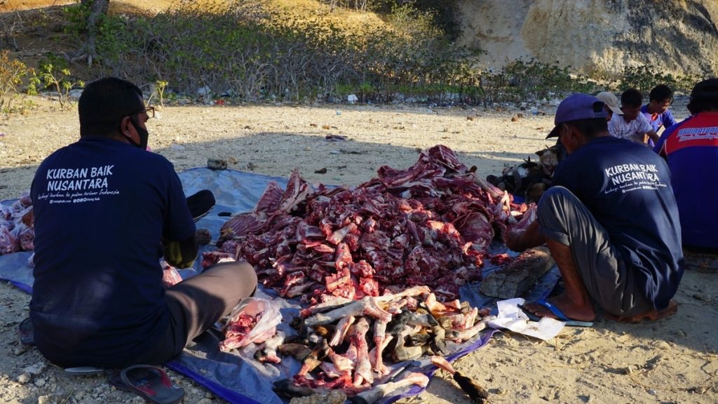 Proses cacah daging kurban, Pekurban/donatur Ruang Baik