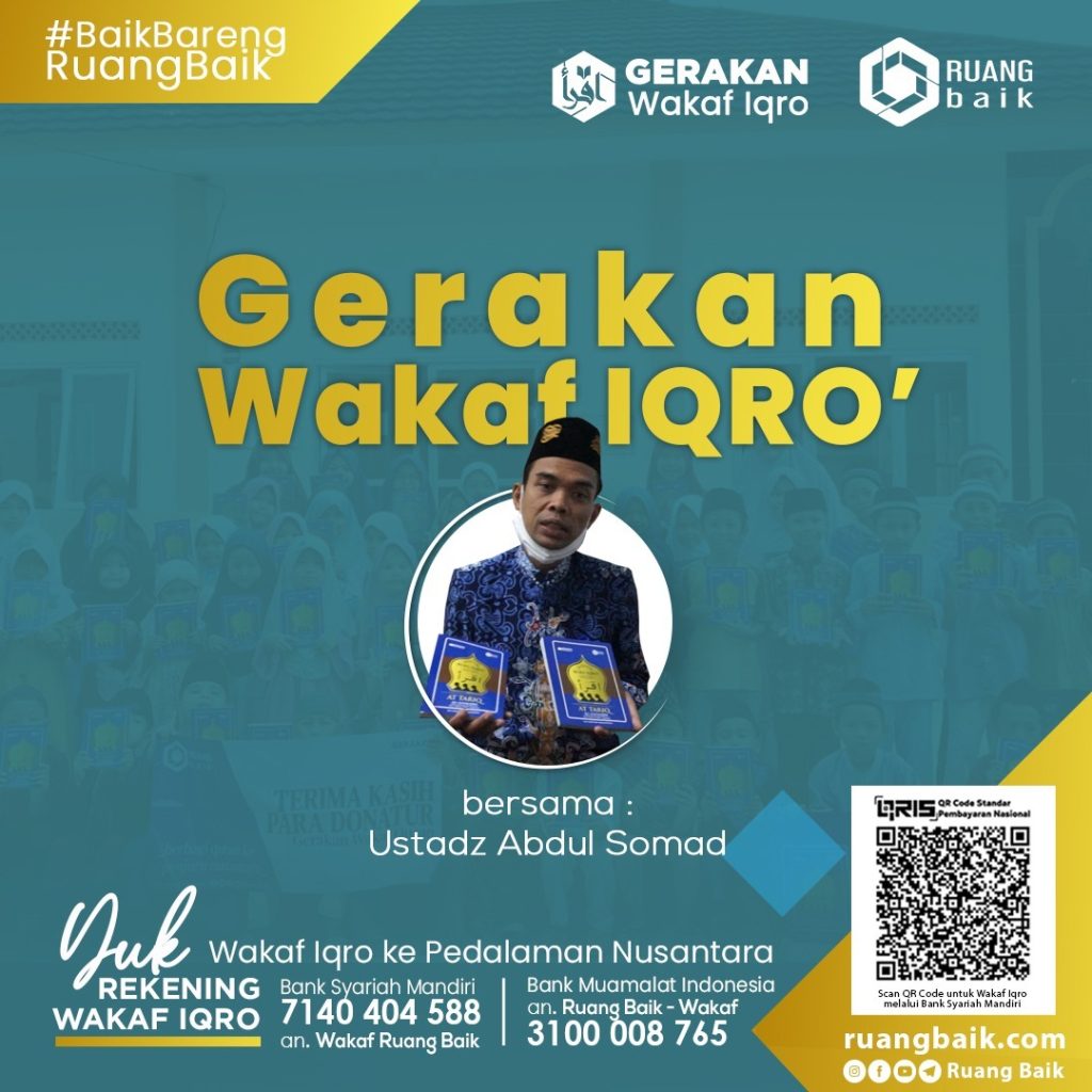 Ustadz Abdul Somad Dukung Gerakan Berbagi Buku IQRO Ruang Baik, 13.335 Eksemplar Telah Tersalurkan Hingga Pedalaman