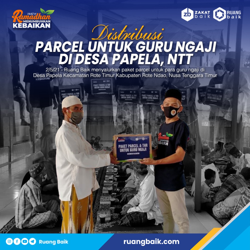 Penyaluran Berbagi Parcel Guru Ngaji