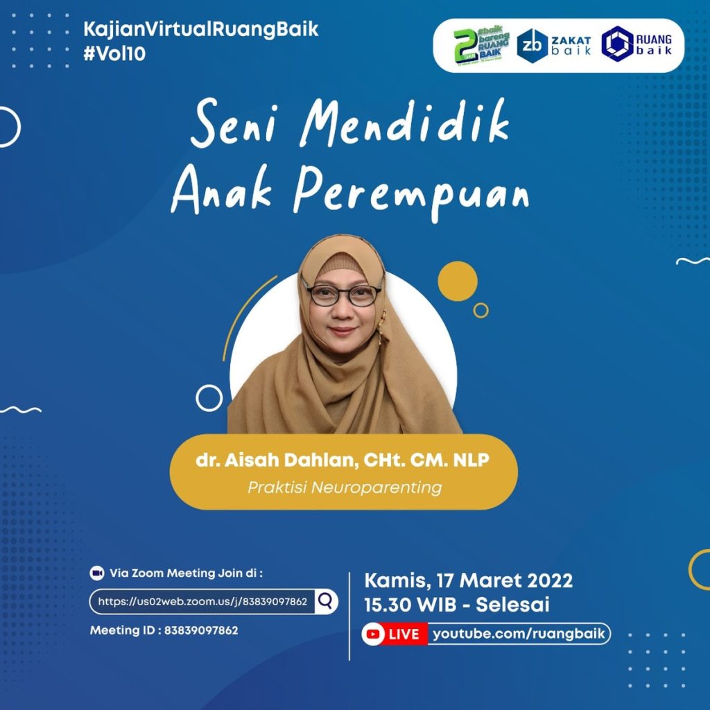Kajian Online di bulan Maret bersama Bunda Aisyah Dahlan