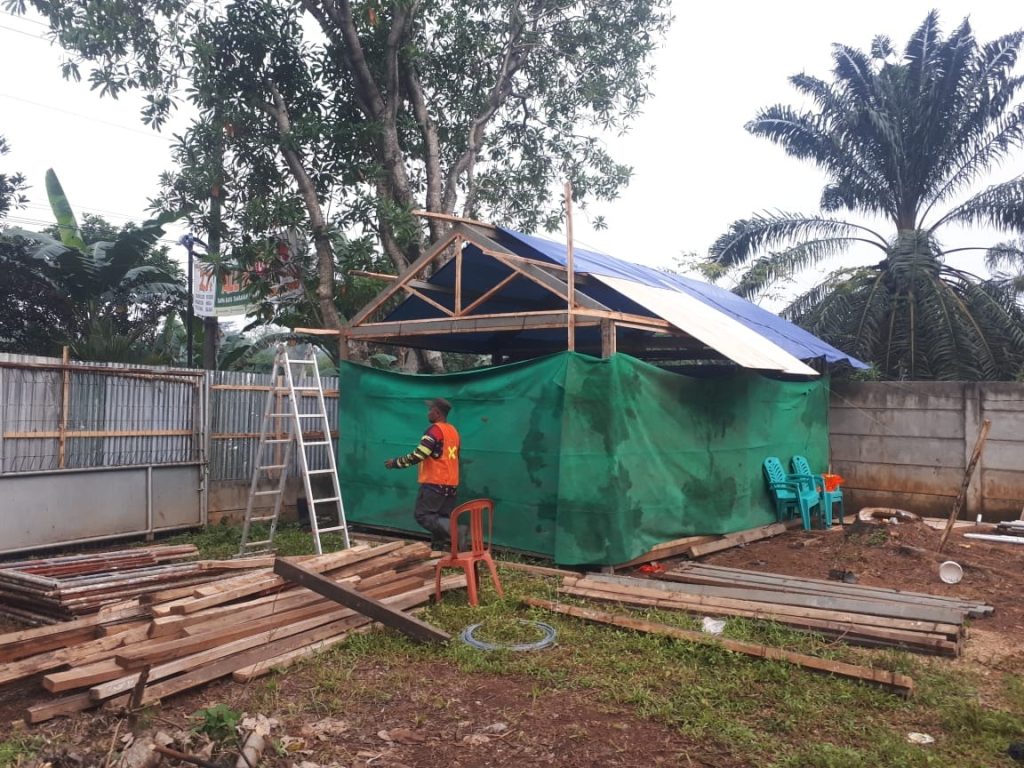 Lanjutan Pembuatan Bedeng 14 Juni 2022