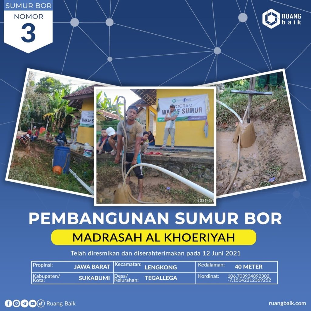 Sumur Nomor 003 di Madrasah Al Khoeriyah Sukabumi