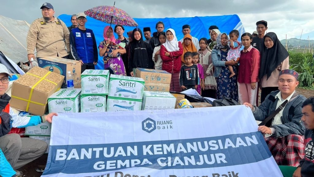 Cianjur Diguncang Gempa, Ruang Baik Gercep Kirim Bantuan