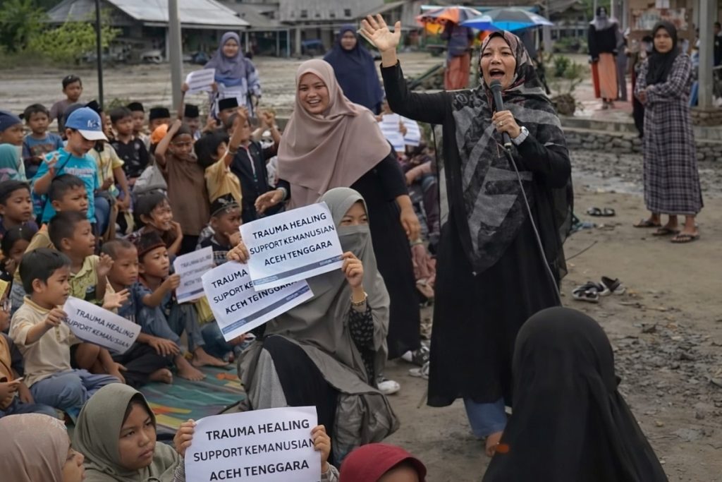 Ruang Baik Kembali Hadir Menguatkan Penyintas Bencana Aceh : Bantuan Modal Usaha dan Trauma Healing 250 anak
